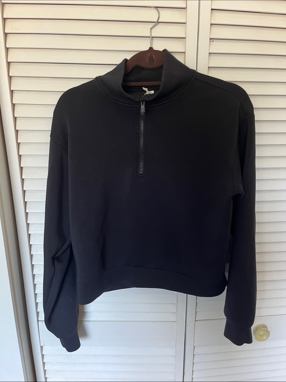 Zella Black Quarter Zip Pullover